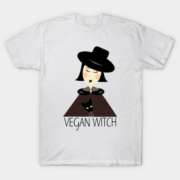 vegan witch T-Shirt by teeco